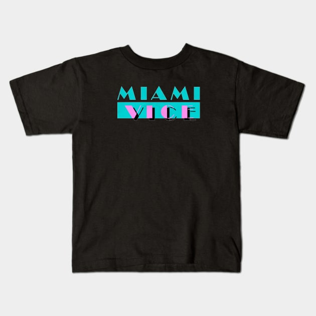 Miami Vice Kids T-Shirt by GiGiGabutto